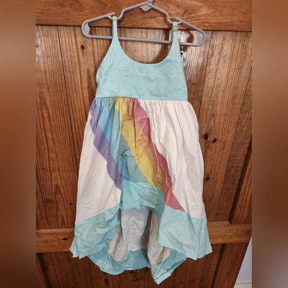 Charming Pastel Rainbow Kids Dress